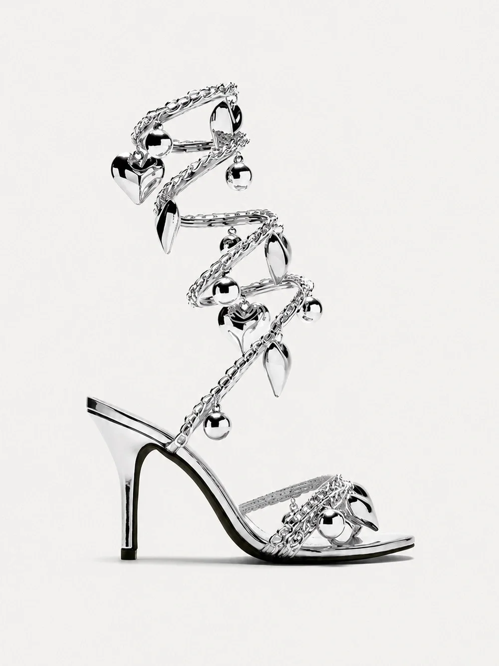 FASHION NOVA | Lost Love Wrap Heels - Picture 2 of 8